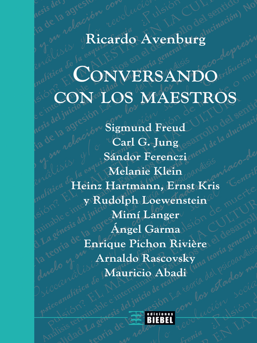 Title details for Conversando con los maestros by Ricardo Avenburg - Wait list